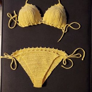 Crochet adjustable bikini strap